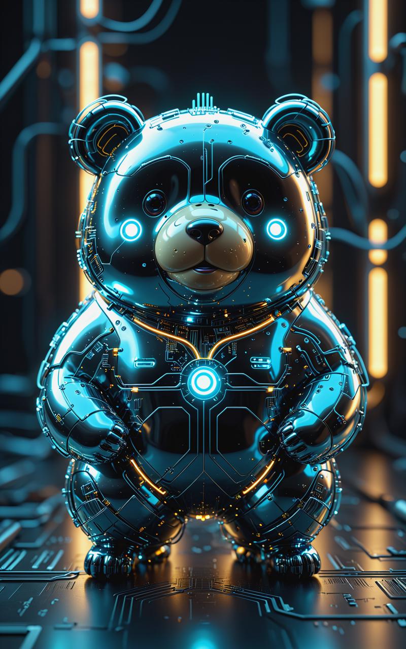 10573-2237520113-cute adorable chibified Mirrored Chrome bioluminescent circuit board cute adorable obese Bear_, glowing wires, hyper detailed, b.png